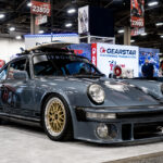 Dustin Williams dustiinw gray porsche 911 in the nitron suspension booth 23647 at sema 2025
