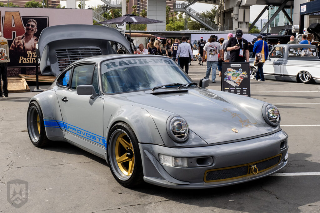 provostcustoms' gray RWB Porsche 911 964 oka ranman at sema 2025