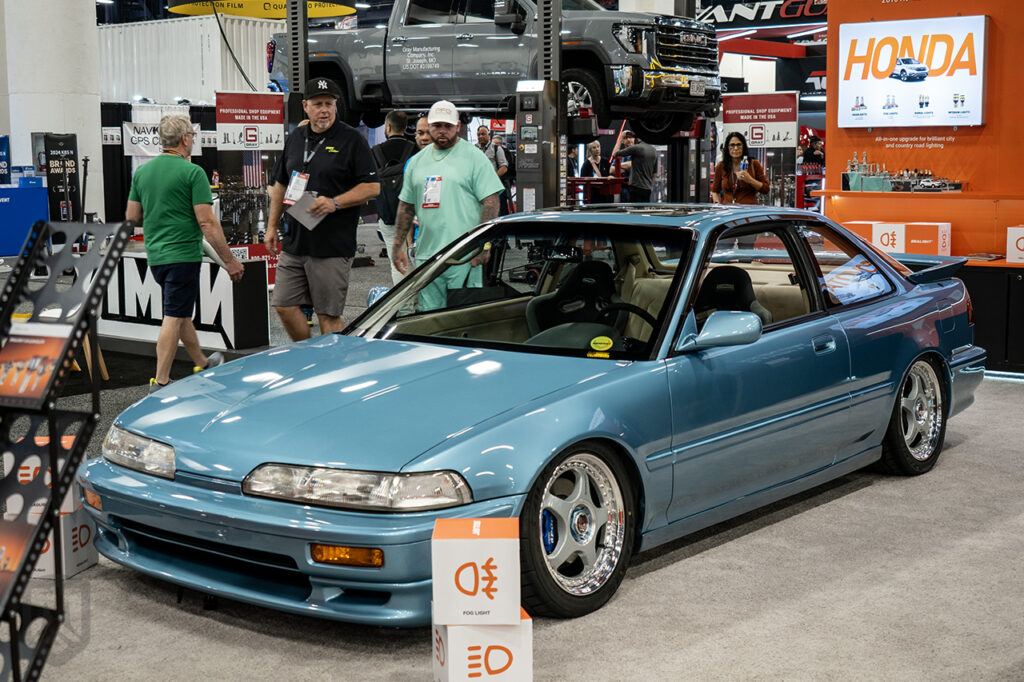 sealight booth 12567 westwing_anthony jasper green acura integra da9 at sema 2025
