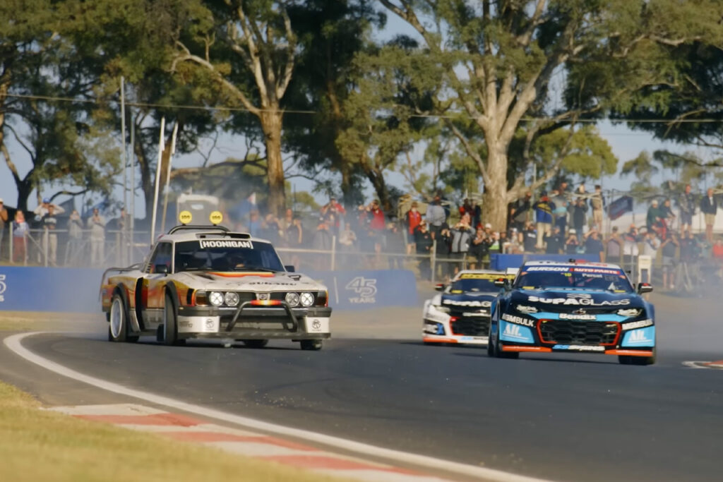 hoonigan subarau brataroo 9500 Turbo on mount panorama race track