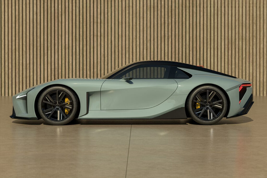 side of gray lexus lfr concept